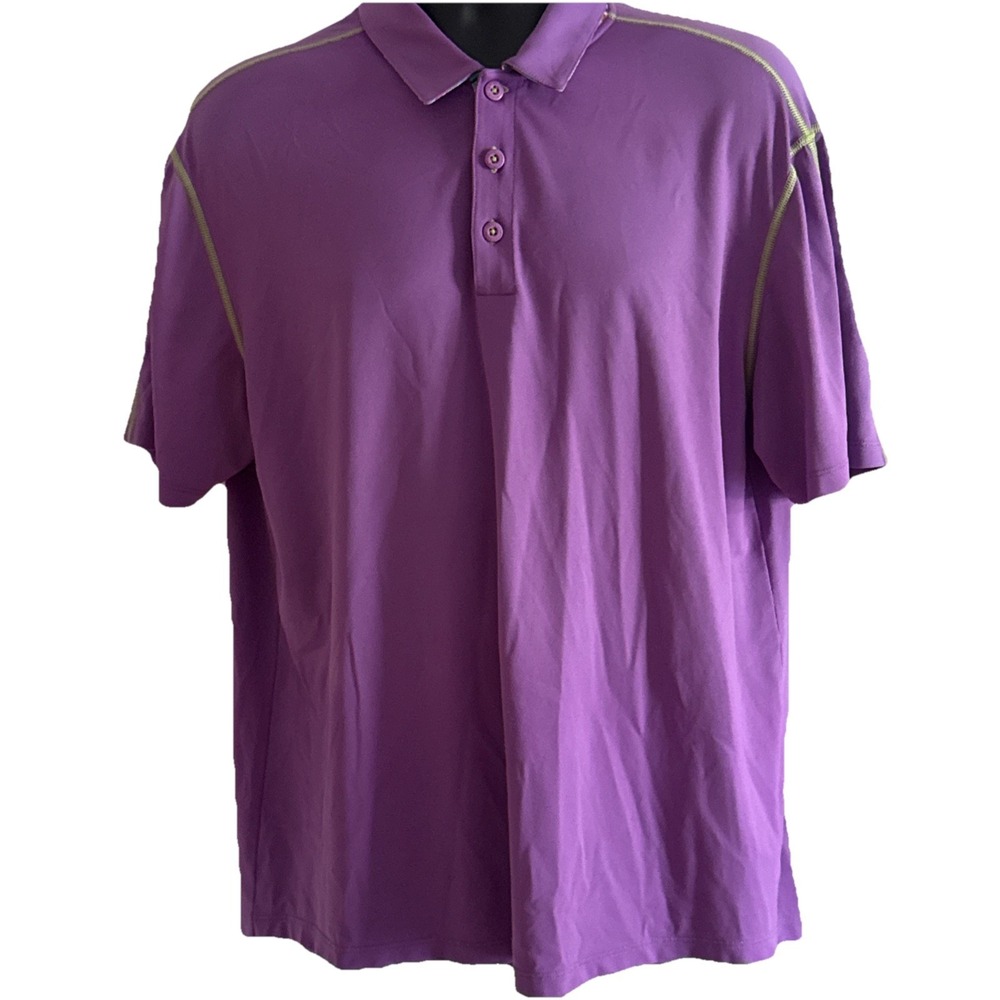 Ibkul Men's Golf Polo Icefil‎ Technology Purple Sz L Function Elegance